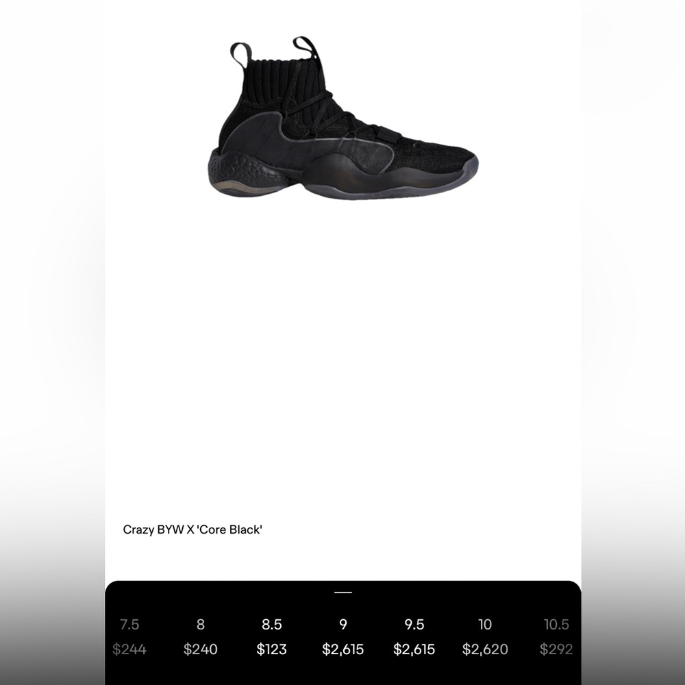 adidas Crazy BYW X
Core Black
